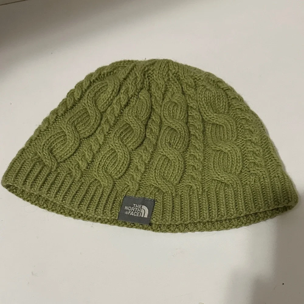 The North Face Kids Olive Knit Hat For Fall and Winter